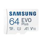 Original Samsung EVO Plus Micro SD Memory Card (2021), Capacity:64GB(White Blue) - 1
