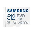 Original Samsung EVO Plus Micro SD Memory Card (2021), Capacity:512GB(White Blue) - 1