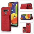 For LG Stylo 6 Calf Texture Magnetic Phone Case(Red) - 1