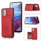 For Motorola Moto G Stylus 2021 Calf Texture Magnetic Phone Case(Red) - 1