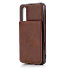 For Huawei P30 Calf Texture Magnetic Phone Case(Coffee) - 1