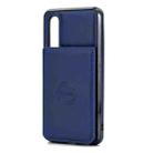 For Huawei P30 Calf Texture Magnetic Phone Case(Blue) - 1