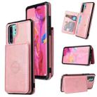 For Huawei P30 Pro Calf Texture Magnetic Phone Case(Rose Gold) - 1