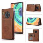 For Huawei Mate 30 Pro Calf Texture Magnetic Phone Case(Coffee) - 1