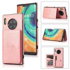 For Huawei Mate 30 Pro Calf Texture Magnetic Phone Case(Rose Gold) - 1