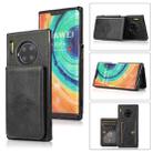 For Huawei Mate 30 Pro Calf Texture Magnetic Phone Case(Black) - 1
