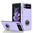 For Samsung Galaxy Z Flip3 5G Armor Ring Holder Phone Case(Purple) - 1