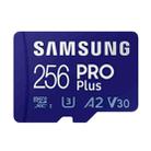 Original Samsung PRO Plus Micro SD Memory Card (2021), Capacity:256GB(Blue) - 1