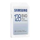 Original Samsung EVO Plus SD Memory Card (2021), Capacity:128GB(White Blue) - 2