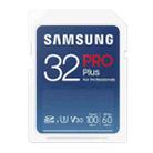 Original Samsung Pro Plus SD Memory Card (2021), Capacity:32GB(Blue) - 1