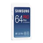 Original Samsung Pro Plus SD Memory Card (2021), Capacity:64GB(Blue) - 2