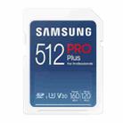 Original Samsung Pro Plus SD Memory Card (2021), Capacity:512GB(Blue) - 1