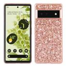 For Google Pixel 6 Glitter Powder Shockproof TPU Protective Phone Case(Rose Gold) - 1