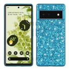 For Google Pixel 6 Glitter Powder Shockproof TPU Protective Phone Case(Blue) - 1