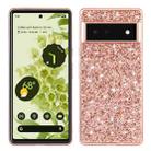 For Google Pixel 6 Pro Glitter Powder Shockproof TPU Protective Phone Case(Rose Gold) - 1