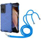 For Xiaomi Redmi Note 11 Pro 5G / Note 11 Pro+ 5G Lanyard Honeycomb PC + TPU Case(Blue) - 1