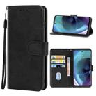 Leather Phone Case For Motorola Moto G51 5G(Black) - 1
