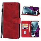 Leather Phone Case For Motorola Moto G200 5G / Edge S30(Red) - 1