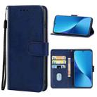 Leather Phone Case For Xiaomi 12 Pro(Blue) - 1