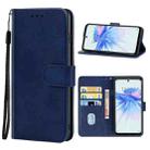 Leather Phone Case For ZTE Libero 5G II(Blue) - 1