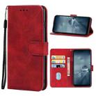 Leather Phone Case For Sharp Aquos Wish SHG06(Red) - 1