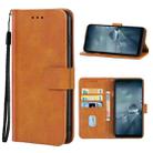 Leather Phone Case For Sharp Aquos Wish SHG06(Brown) - 1