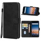 Leather Phone Case For Cricket Debut / AT&T Calypso 2(Black) - 1