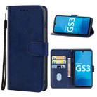 Leather Phone Case For Gigaset GS3(Blue) - 1