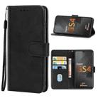 Leather Phone Case For Gigaset GS4 / GS4 Senior(Black) - 1