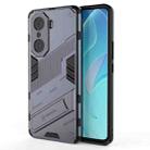 For Honor 60 Pro Punk Armor 2 in 1 PC + TPU Phone Case(Grey) - 1