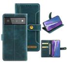 For Google Pixel 6 Pro Copper Buckle Leather Phone Case(Green) - 1