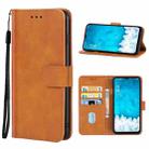 Leather Phone Case For AGM X5(Brown) - 1