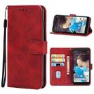 Leather Phone Case For CAT S42 H+(Red) - 1