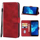 Leather Phone Case For Cricket Icon 2(Red) - 1