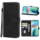 Leather Phone Case For CUBOT J8(Black) - 1