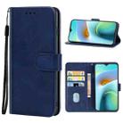 Leather Phone Case For CUBOT J8(Blue) - 1