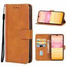 Leather Phone Case For CUBOT X20(Brown) - 1