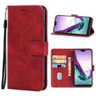 Leather Phone Case For Doogee N10(Red) - 1