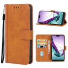 Leather Phone Case For Doogee N10(Brown) - 1