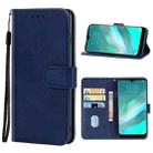 Leather Phone Case For Doogee X90L(Blue) - 1