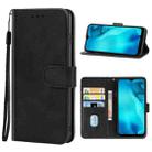 Leather Phone Case For Doogee X93(Black) - 1