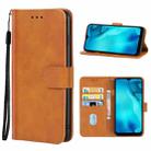 Leather Phone Case For Doogee X93(Brown) - 1