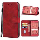 Leather Phone Case For Fujitsu F-42A(Red) - 1