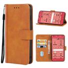 Leather Phone Case For Fujitsu F-42A / F-01L(Brown) - 1