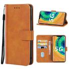 Leather Phone Case For Huawei Mate 30E Pro 5G(Brown) - 1