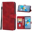 Leather Phone Case For Huawei Mate 40E 4G(Red) - 1