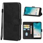 Leather Phone Case For Kyocera Android One S8(Black) - 1