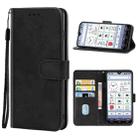 Leather Phone Case For Kyocera KY-51B(Black) - 1