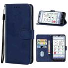 Leather Phone Case For Kyocera KY-51B(Blue) - 1