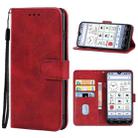 Leather Phone Case For Kyocera KY-51B(Red) - 1